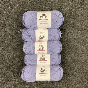 Lot Of 5 Big Twist Baby Bunny Yarn Wisteria 3.5 oz 284 yds Each New Super Fine